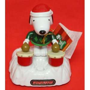    Peanuts Snoopy Animated Musical Holiday Drummer
