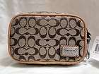 New COACH Multifunction Pouch Camera Case SIGNATURE Khaki Wallet Coin 