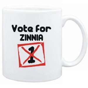    Mug White  Vote for Zinnia  Female Names