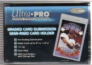 50) Ultra Pro Tall Large Semi Rigid Card Holders BGS  