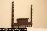 pair of 1850s spool turned poster beds has been expertly adapted to 