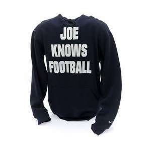 Joe Knows Football Hooded Sweatshirt Navy  Sports 