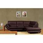 Beverly Hills Furniture Mica Left Hand Facing Leather Match Sectional 