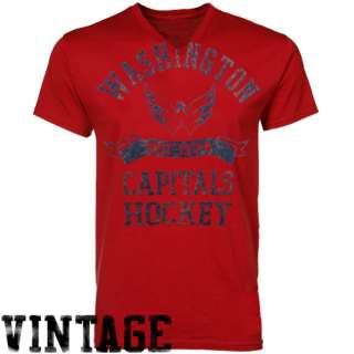 Washington Capital T Shirts  Old Time Hockey Washington Capitals Red 