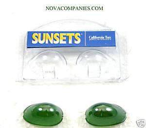 Tanning Bed Eyewear SUNSETS Goggle eye protection GREEN  
