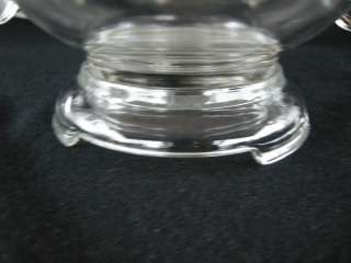 Vintage Glass Punch Bowl w Cups Leaves Design Gold Trim  