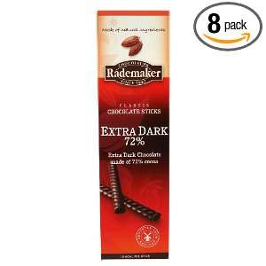 Rademaker Chocolate Sticks Extra Dark, 2.64 Ounce (Pack of 8)