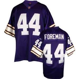  Chuck Foreman Purple Reebok NFL Premier Throwback Minnesota Vikings 