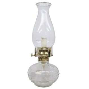 Glo Brite L395CL Princess Clear Glass Oil Lamp 