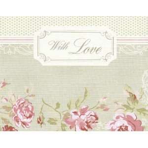 Set of 8 Treasures By Shabby Chic Blank Note Cards and 8 Coordinating 