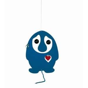  Puffing Troll Heart Mobile in Blue / Red Baby