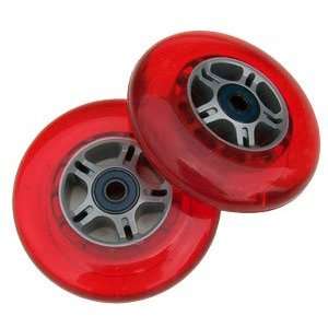 RED Wheels W/Abec 7 Bearings for RAZOR SCOOTERS 100mm  