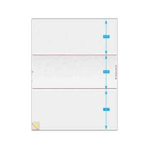  1 part form   Blank laser middle check single sheet form 