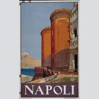 Napoli Naples Italy Italian Art Vesuvius Prints 21x34  