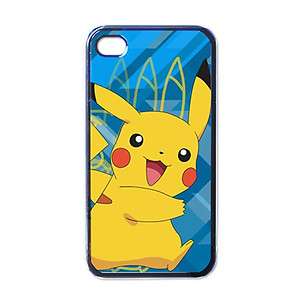 New Pokemon Apple Iphone 4 CASE (BLACK)   Pikachu Edition #1  