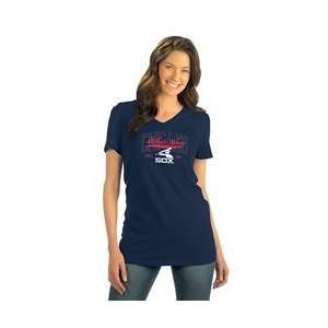  Chicago White Sox Womens Cooperstown Triblend V Neck T 