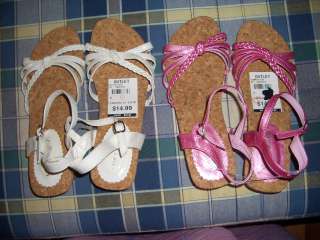 Laura Ashley Children Girls Cork Shoes Sandals MSRP $36 New Free 