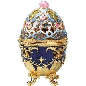  Century Classic Royal Garden Faberge style Collectible Enameled Egg 