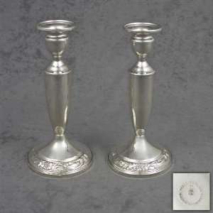  Old Master by Towle, Sterling Candlestick Pair, Tall