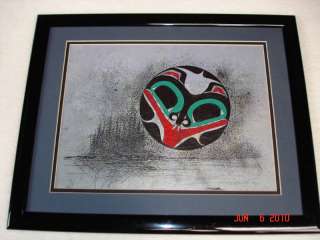 FULL MOON Authentic Northwest Coast by DANNY DENNIS fully framed 