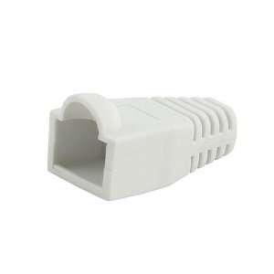  RJ45 Color Coded Strain Relief Boots White 50pcs 