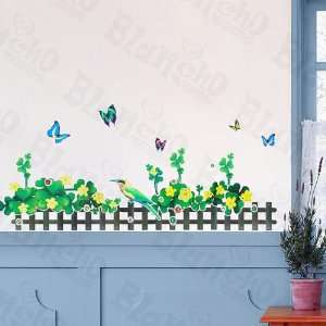  Green Fence 2   X Large Wall Decals Stickers Appliques 