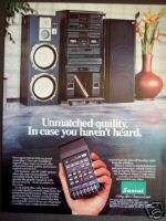 1985 Sansui IS 1100P remote Stereo system vintage ad  