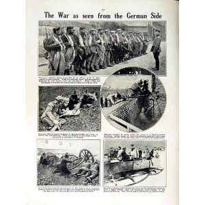    1915 WAR BRITISH PRISONERS GERMAN SOLDIERS PRUSSIAN