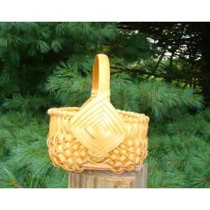  Amish Country Handmade Old Fashioned Buttocks Egg Basket, perfect 