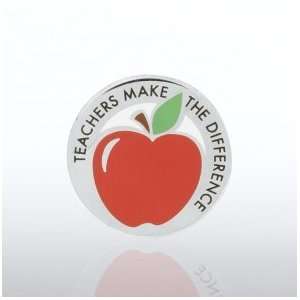  Lapel Pin   Apple   Teachers Make the Difference