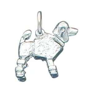  Sterling Silver Poodle Charm Jewelry