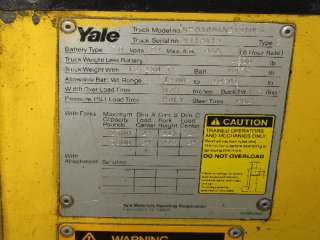 YALE NE030MAN24ST095 ELECTRIC STAND UP FORKLIFT 3000 LBS  