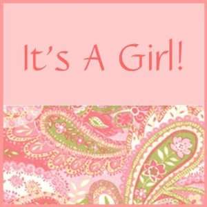  Baby Girl Announcement Its A Girl Stamps Paisley Office 