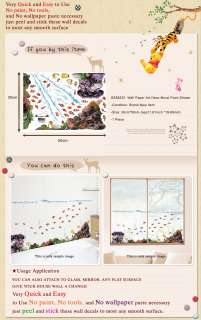 SS 58232 FISH Adhesive Wall Deco Decals Mural Sticker  