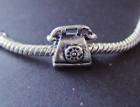 Telephone shaped Charm Bead fit European Bracelet