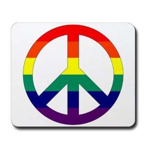  Mousepad (Mouse Pad) Rainbow Peace Symbol Sign Everything 