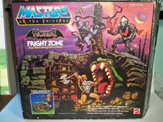 00101 HE MAN VINTAGE FRIGHT ZONE EVIL HORDE 100% COMPLETE W/BOX MINTY 