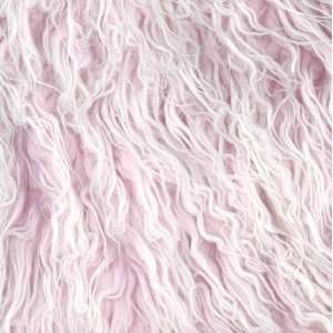  Fabric Frosted Mongolian Lamb Pink By The Yard Arts, Crafts & Sewing