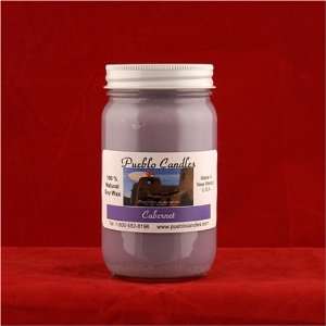  Cabernet 16oz. Mason Jar Scented Soy Wax Candle, By Pueblo 
