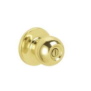  Dexter J40 605 Bright Brass Privacy Corona Style knob 