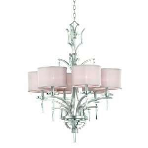 Nulco Lighting Chandeliers 3446 Sydney Chandelier in Honey Silver with 
