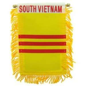  South Vietnam Flag Mini Banner 3 x 5 Patio, Lawn 