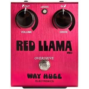  Way Huge WHE203 Red Llama Overdrive Pedal Musical 