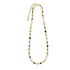 clevereve s 18k gold yellow multi color stones necklace 17