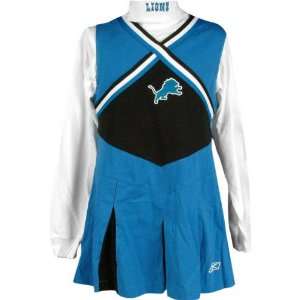   Lions Girls Youth Cheerleader Outfit w/ Turtleneck