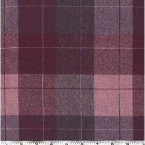  60 Wide Pendleton Wool Plaid Plum Fabric By The Yard 
