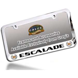  Escalade License Plate Frame (Chrome Brass) Automotive