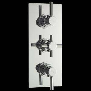   Thermostatic Triple Shower Faucet Valve with Diverter 3 Outlet Options