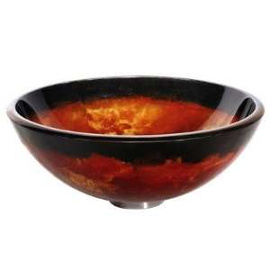   Onyx Glass Vessel Sink with PU MR, Oil Rubbed Bronze