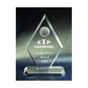  Award C204    Golf Awards Optical Crystal Award/Trophy 